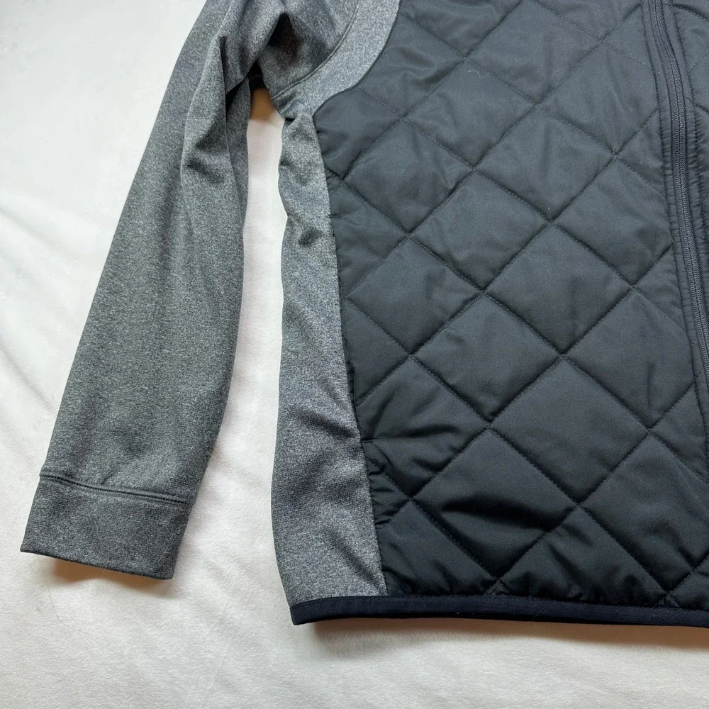 Callaway Golf‎ Weather Series Quilted Full Zip Jacket Mens Medium Gray Black